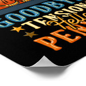 Poster Retraite Retraite Adieu Tension Bonjour Pension (Coin)