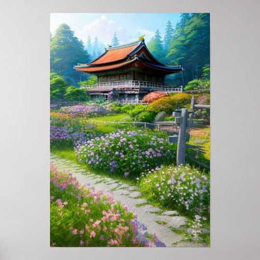 Poster Retraite rurale paisible (Devant)