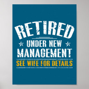 Poster Retraité sous nouvelle direction Voir illustration