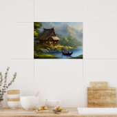 Poster Retraite tranquille : paradis de Lakeside (Cuisine)