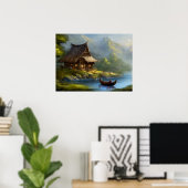 Poster Retraite tranquille : paradis de Lakeside (Bureau à domicile)