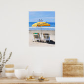 Poster Retraite, une journée à la plage (Cuisine)