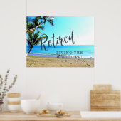 Poster Retraité...Vivre la Bonne Vie ! (Cuisine)