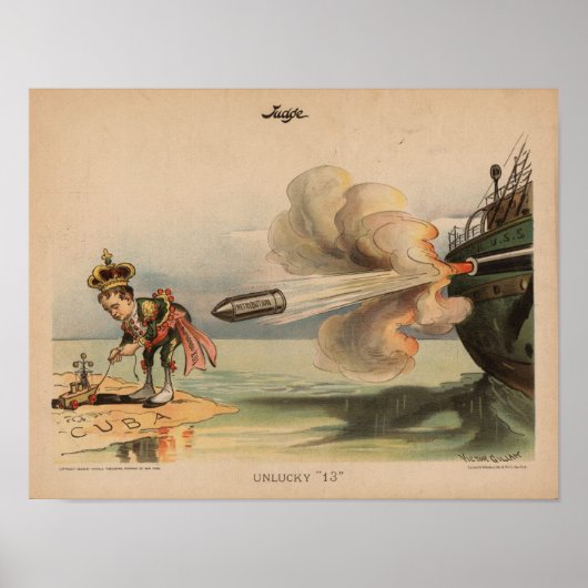 Poster Rétribution contre l'Espagne (Devant)