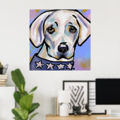 Poster Retriever du Labrador   (Bureau à domicile)
