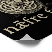 Poster Retro 1066 Naefre Forgyt Never Forget Viking Engla (Coin)