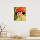 Poster Rétro 1920 Silent Movies Actrice Florence Vidor (Cuisine)