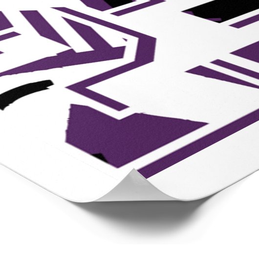 Poster Rétro 23 Cour pourpre 11 (Coin)