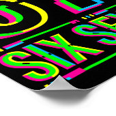 Poster Rétro 67 Mème Drôle Six Sept Mème 6 7 Mème 6 7 (Coin)