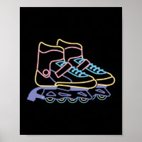 Retro 80s 90s Neon Patinage en ligne