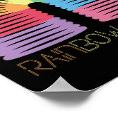 Poster Retro 80s 90s Neon Rainbow Spring (Coin)
