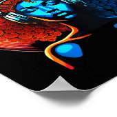 Poster Retro 80s Funk Afro Girl Disco Soul African Americ (Coin)