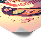 Poster Retro 90s Anime Ramen Noodle Art esthétique (Coin)