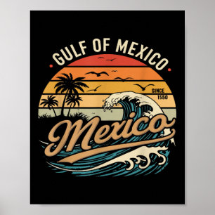 Poster Rétro 90s Golfe des États-Unis d'Amérique 2025 Cou