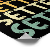 Poster Rétro à la volleyball setter (Coin)