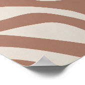 Poster Rétro Abstrait Mocha Mousse 01 (Coin)