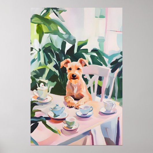 Poster Retro Airedale Terrier Poster, Airedale Terrier (Devant)