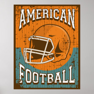Poster Retro American Football