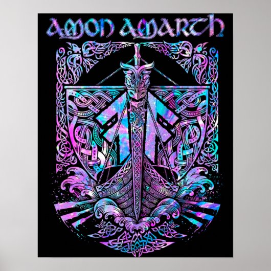 Poster Retro Amon Amarth Fan Art classique Cadeau (Devant)