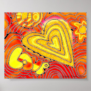Poster rétro amour