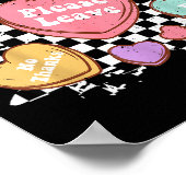 Poster Retro Anti Valentines Funny Valentine Candy Heart  (Coin)