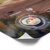 Poster Retro Arcade Fighter Game Showdown Scene (Coin)