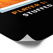 Poster Retro Arcade Pixelated Game Turkey – Player 1 Stuf (Coin)