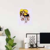 Poster Retro art du champion cycliste (Bureau à domicile)
