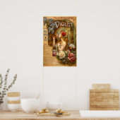 Poster Retro Art Nouveau French Perfume Ad (Cuisine)