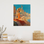 Poster Retro Art Print, "Atlantic City" Eggleston (Cuisine)