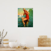 Poster Retro Art Print, "Sitting Pretty" Eggleston (Cuisine)