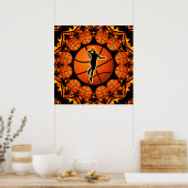 POSTER RETRO BASKETBALL (Keuken)
