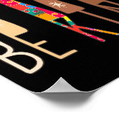 Poster Retro Be Kind Hand Sign Language ASL Puzzle Autism (Coin)