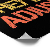 Poster Retro Be You They'll Adjust Motivational Mental He (Coin)