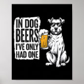 Poster Retro Beer Pun Bar Pub Crawl Party Men - Funny Bee (Devant)