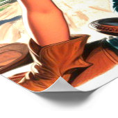 Poster Retro Belle Cowgirl Pin Up (Coin)