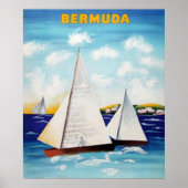 Poster rétro Bermudes (Devant)