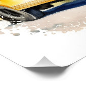 Poster Retro Bienvenue À L'École (Coin)