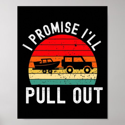 Poster Rétro Boat Hommes Drôle Bateau Capitaine Hate Pull (Devant)