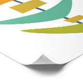 Poster Retro Boomerang Style Moderne (Coin)