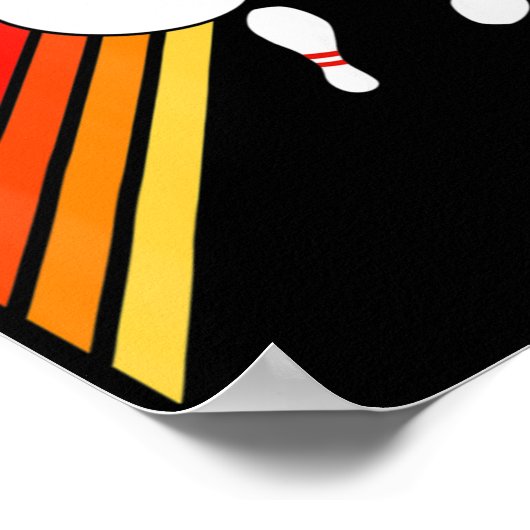 Poster Retro Bowling Fun Bowling (Coin)