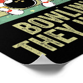 Poster Retro Bowling Ils me voient jouer au bowling, ils (Coin)