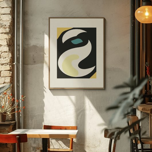 Poster Retro Breeze : Flux Abstrait moderne