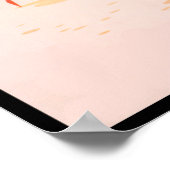 Poster Retro Brésil copacabana Beach Voyage (Coin)