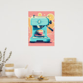 Poster Retro Brew : Esthétique Espresso (Cuisine)