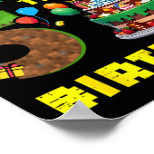 Poster Retro Bruh C'est mon gâteau pixel d'anniversaire 5 (Coin)