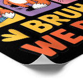 Poster Retro Bruh We Back Funny Fox Back To School For Te (Coin)