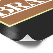 Poster Rétro Brunswick Skyline (Coin)