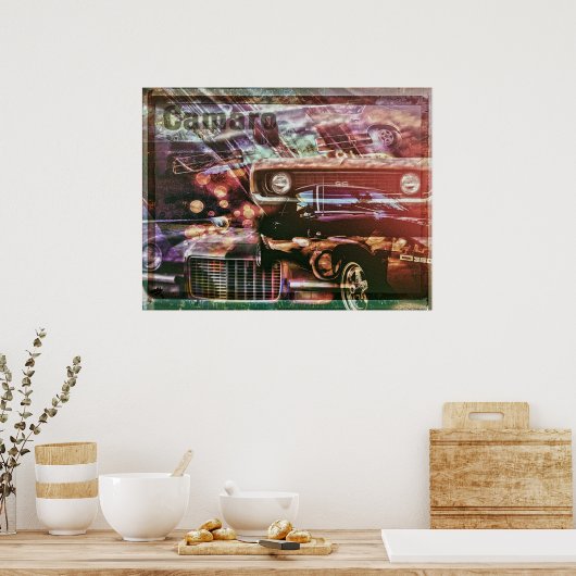 Poster Retro Camaro (Cuisine)
