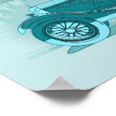 Poster Retro Car Artwork  (Coin)